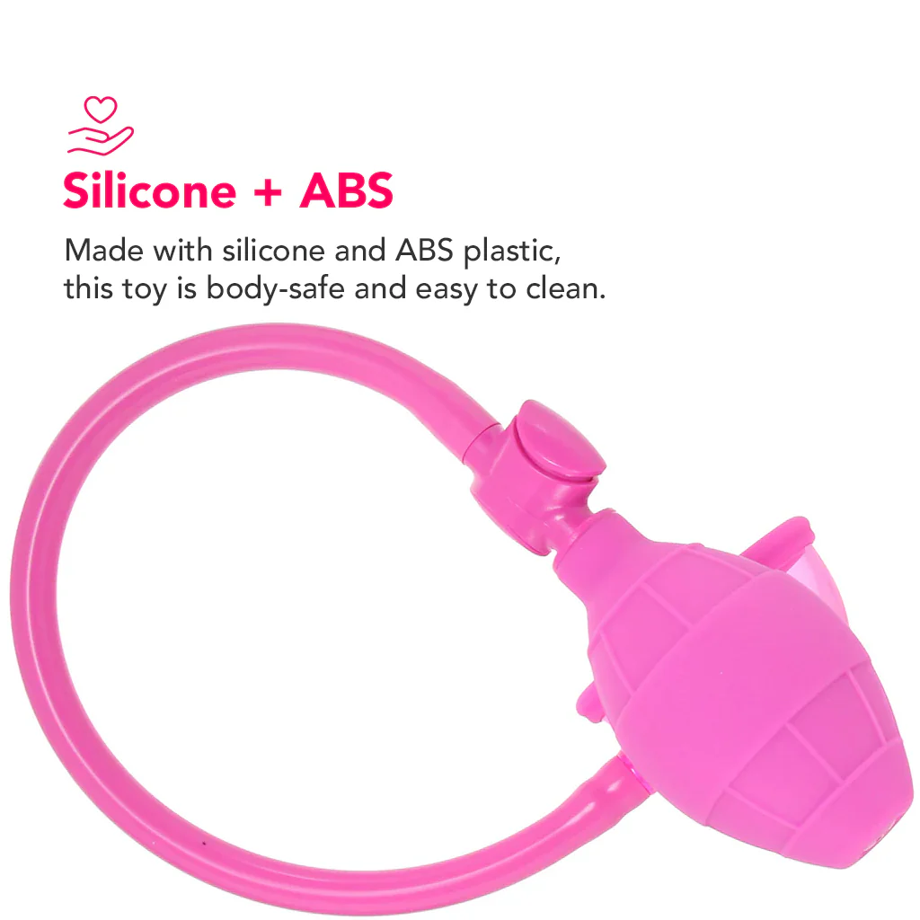 PinkCherry Mini Silicone Clitoral Pump in Pink