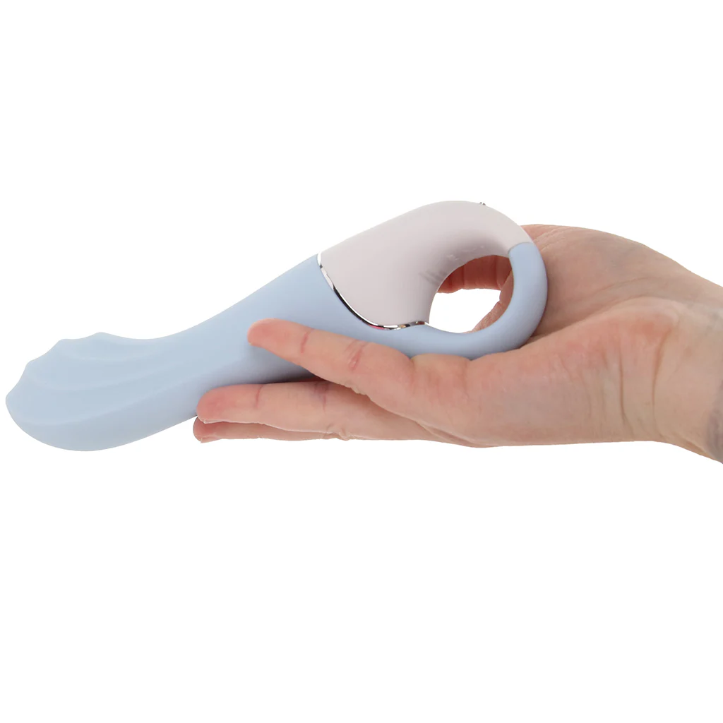 Satisfyer Air Pump Vibrator 5+ G-Spot Vibe in Blue