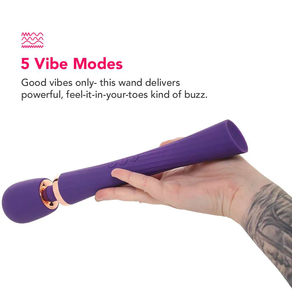 Luxury Slim Rechargeable Wand in Purple