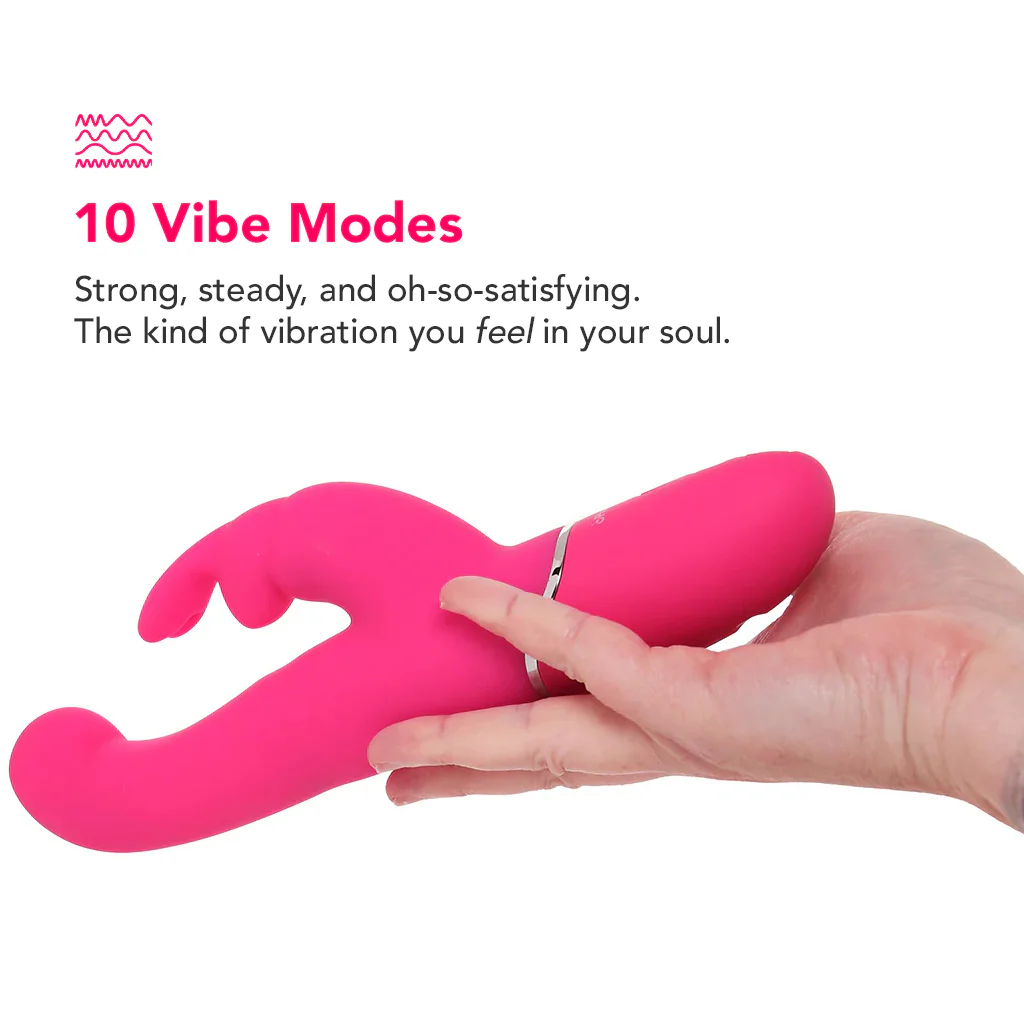 PinkCherry G-Spot Stroker Rabbit Vibe in Pink