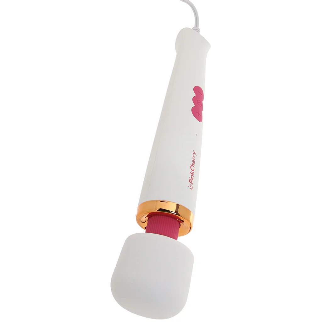 PinkCherry Premium Powered Wand in White