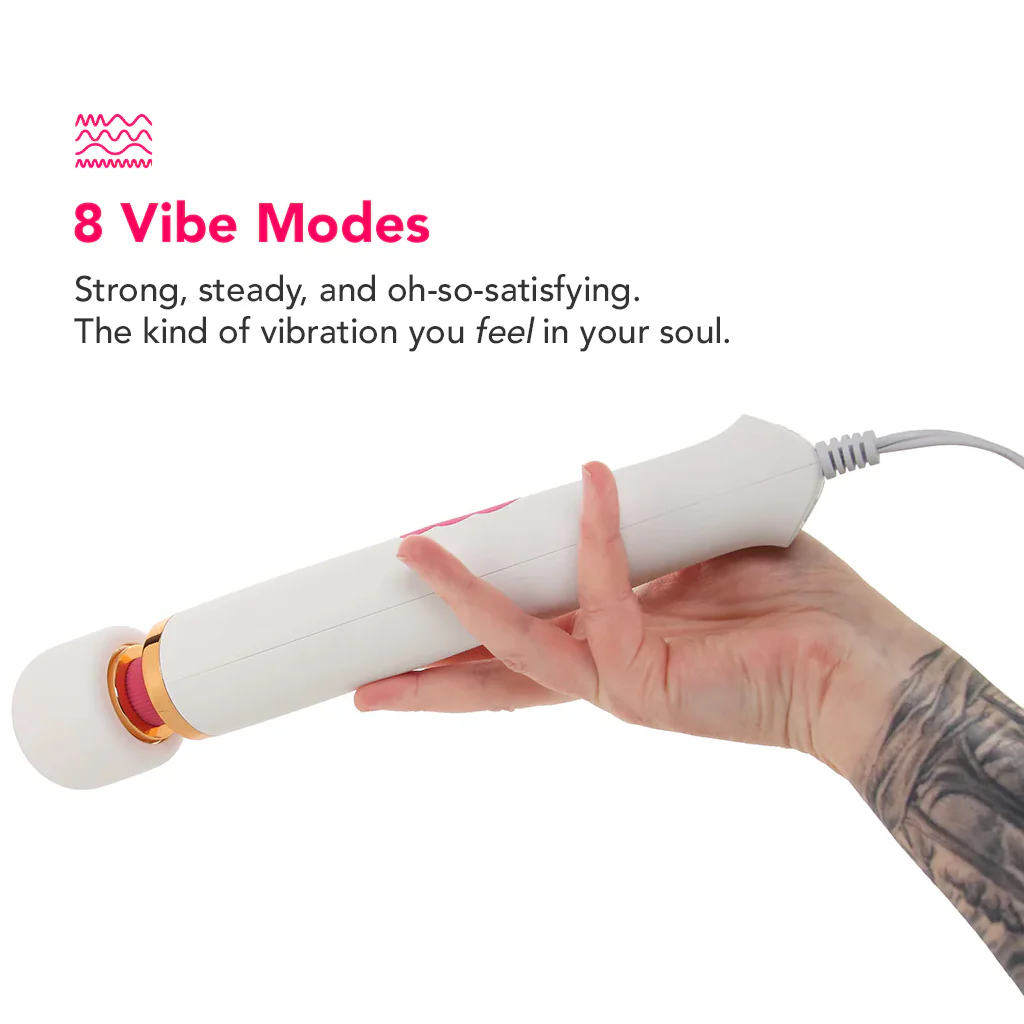 PinkCherry Premium Powered Wand in White