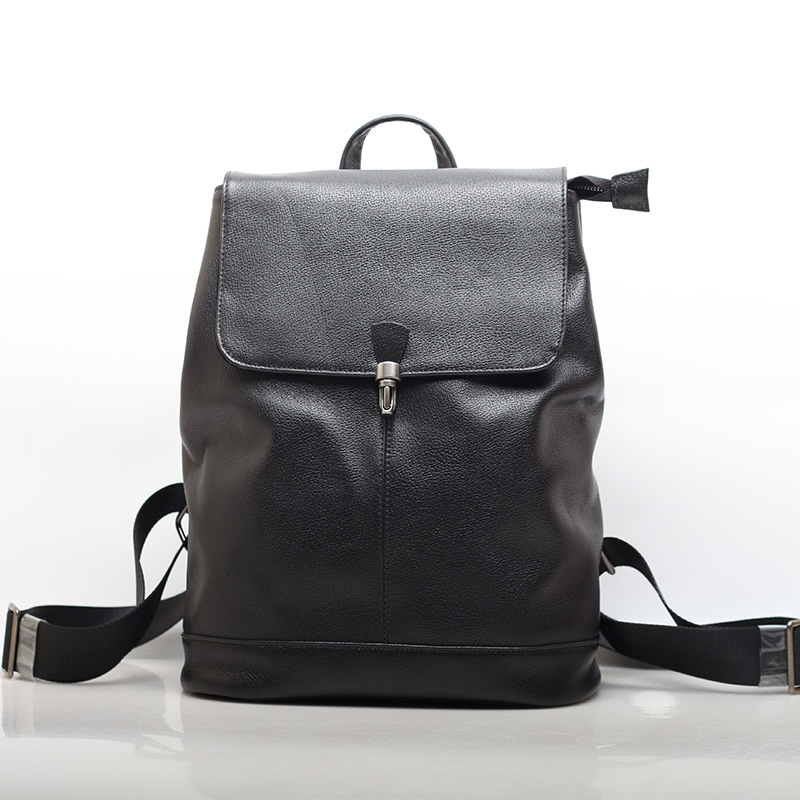 Valtor Flap Backpack – Jet Black
