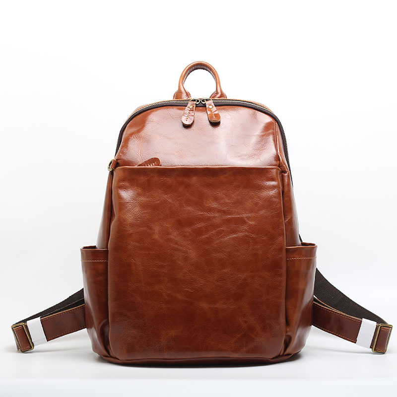 Carter City Backpack – Cognac Brown