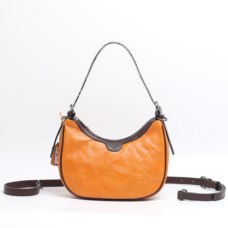 Luna Curve Shoulder Bag – Amber Caramel