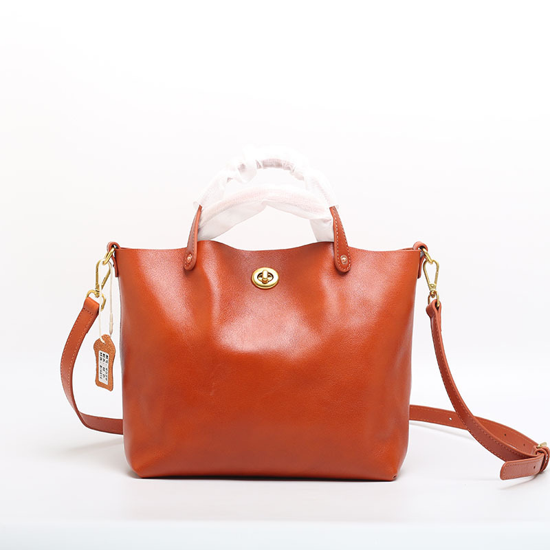 Elise Soft Tote – Burnt Amber