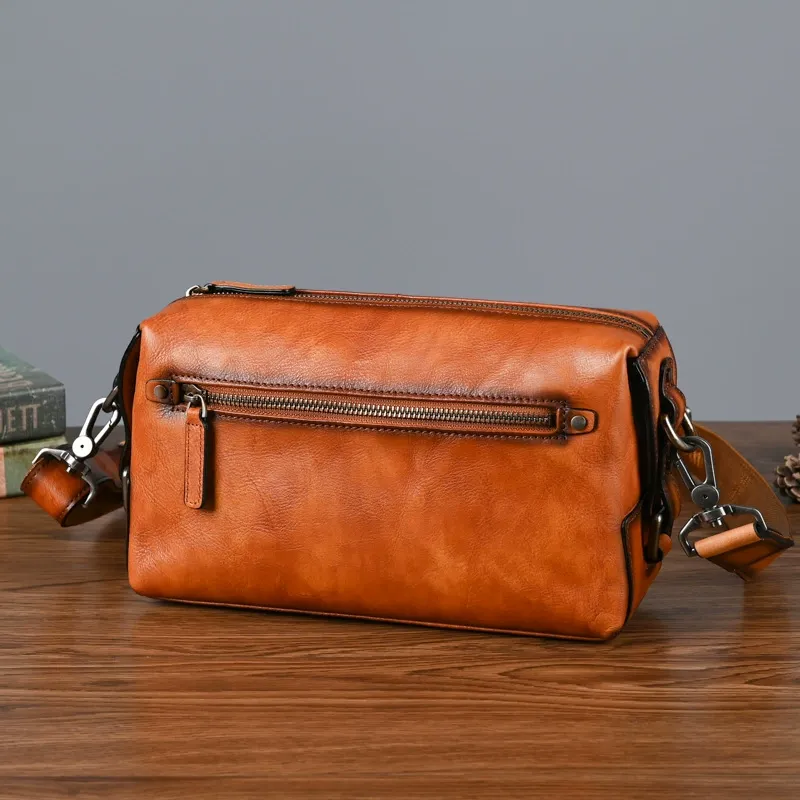 Vintage Horizontal Shoulder Satchel Crossbody Bag