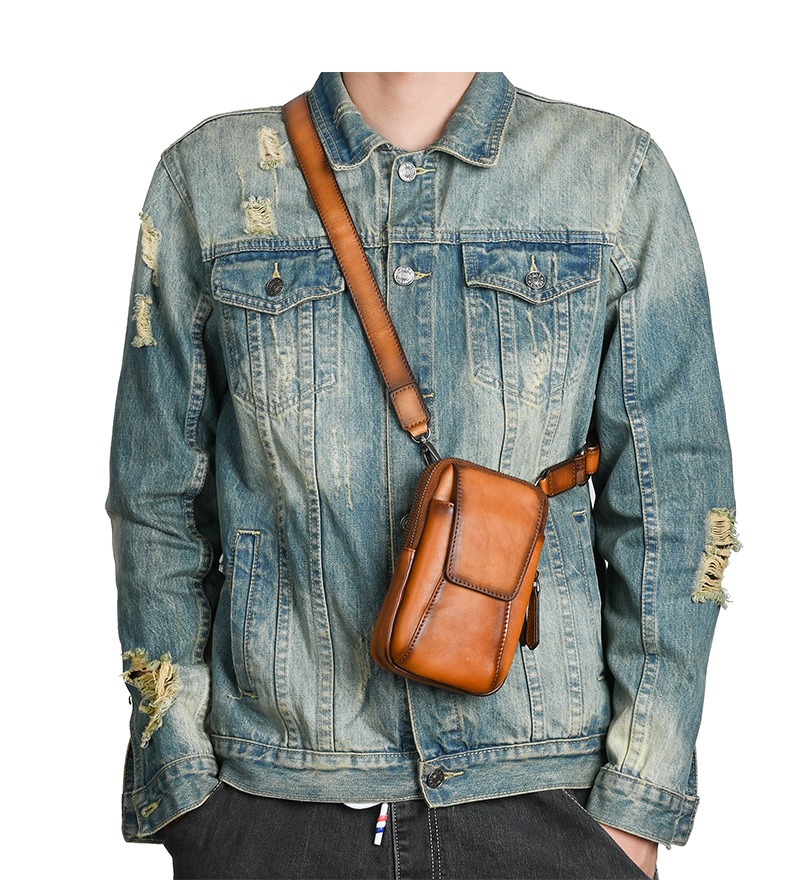 Multi-Pocket Small Shoulder Sling Pack Bag