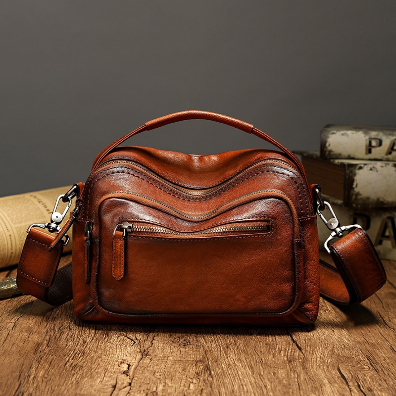 Handmade Retro Shoulder & Hand-Carry Bag