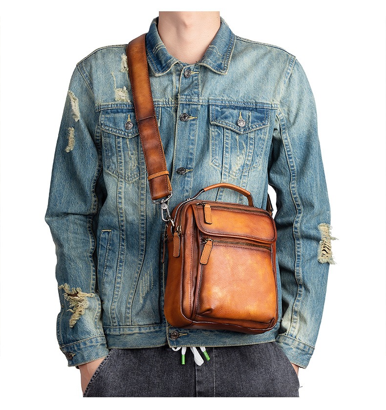 Vertical Handheld Shoulder Messenger Bag