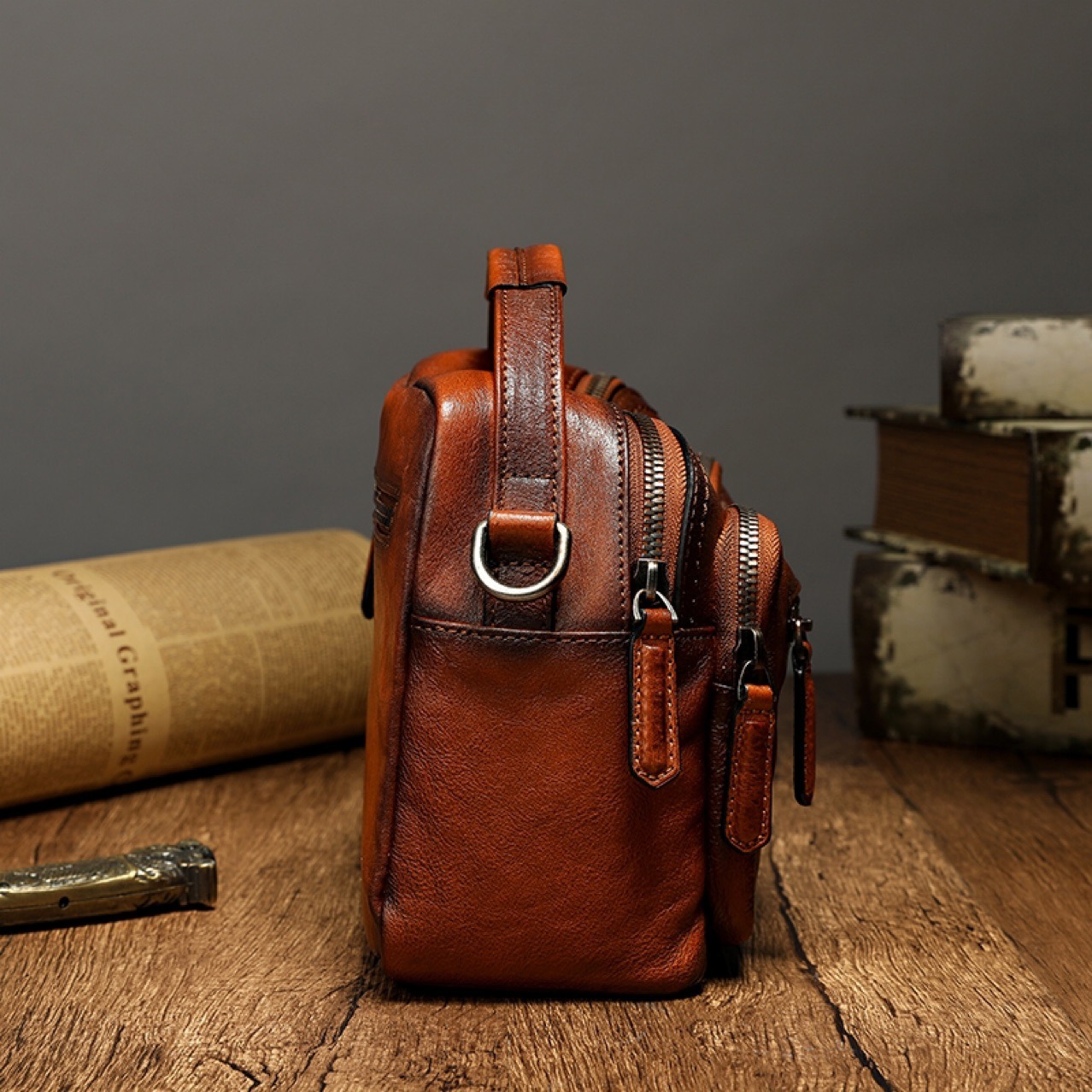 Handmade Retro Shoulder & Hand-Carry Bag
