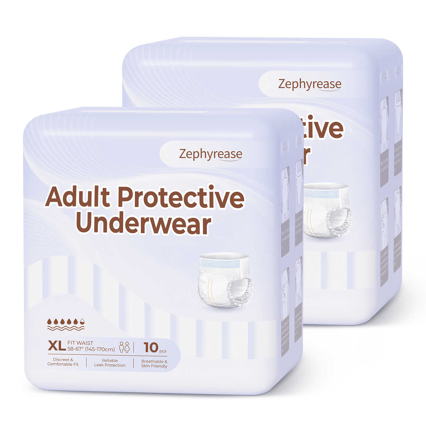 Zephyrease Lightweight Duo Pack- Protective Underwear