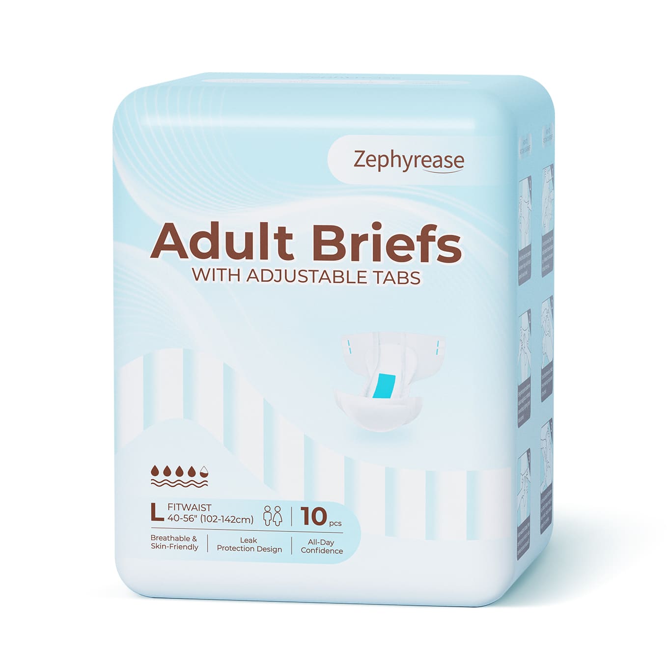 Zephyrease Maximum Protection Briefs with Adjustable Tabs