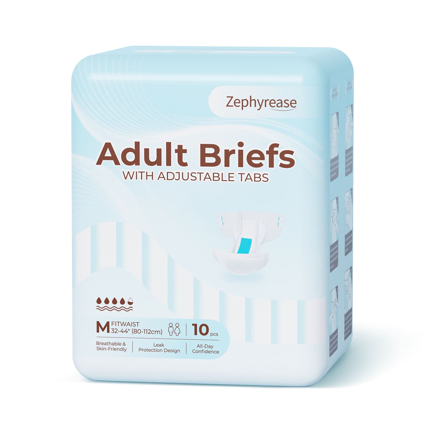 Zephyrease Maximum Protection Briefs with Adjustable Tabs