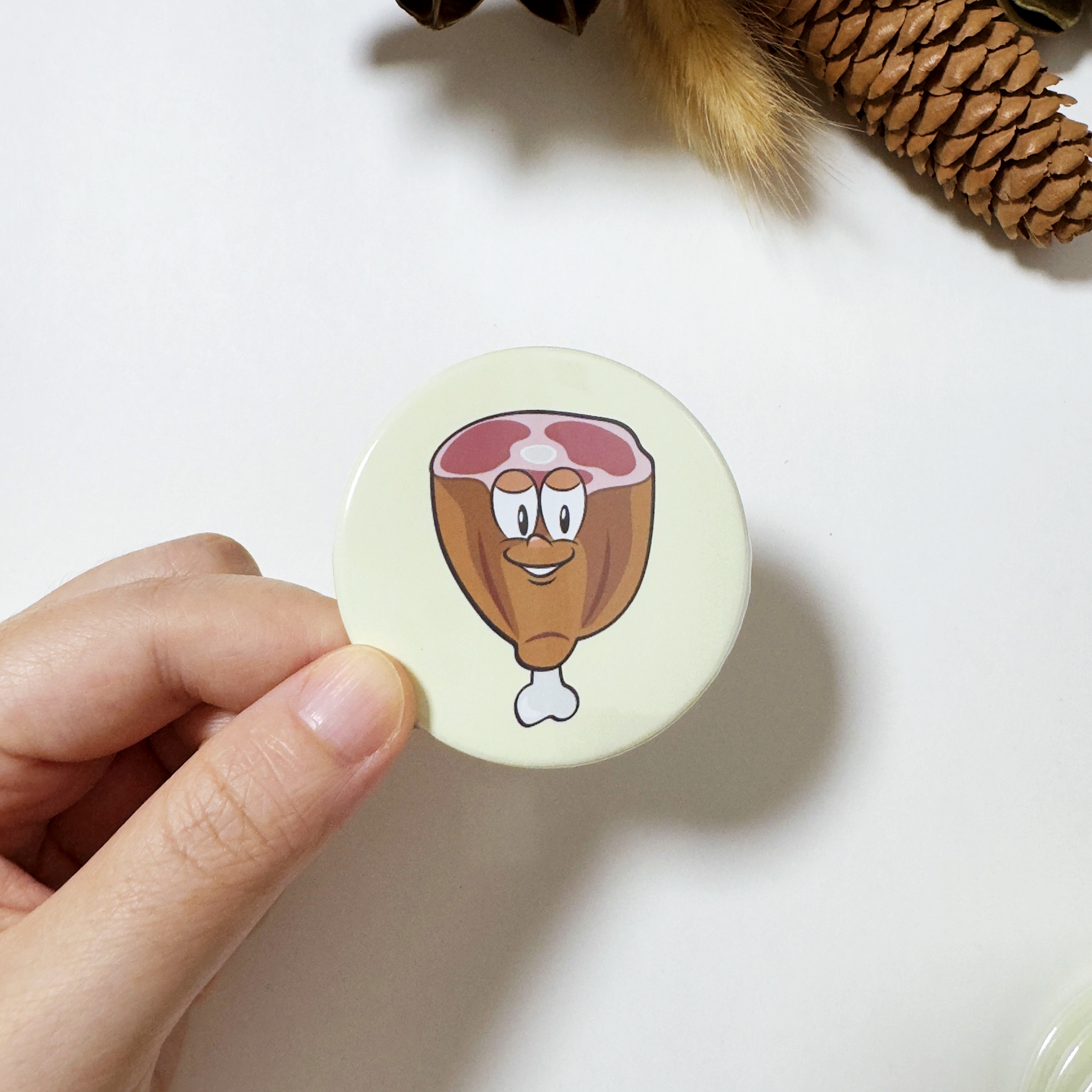 Meat Button Fridge Magnet