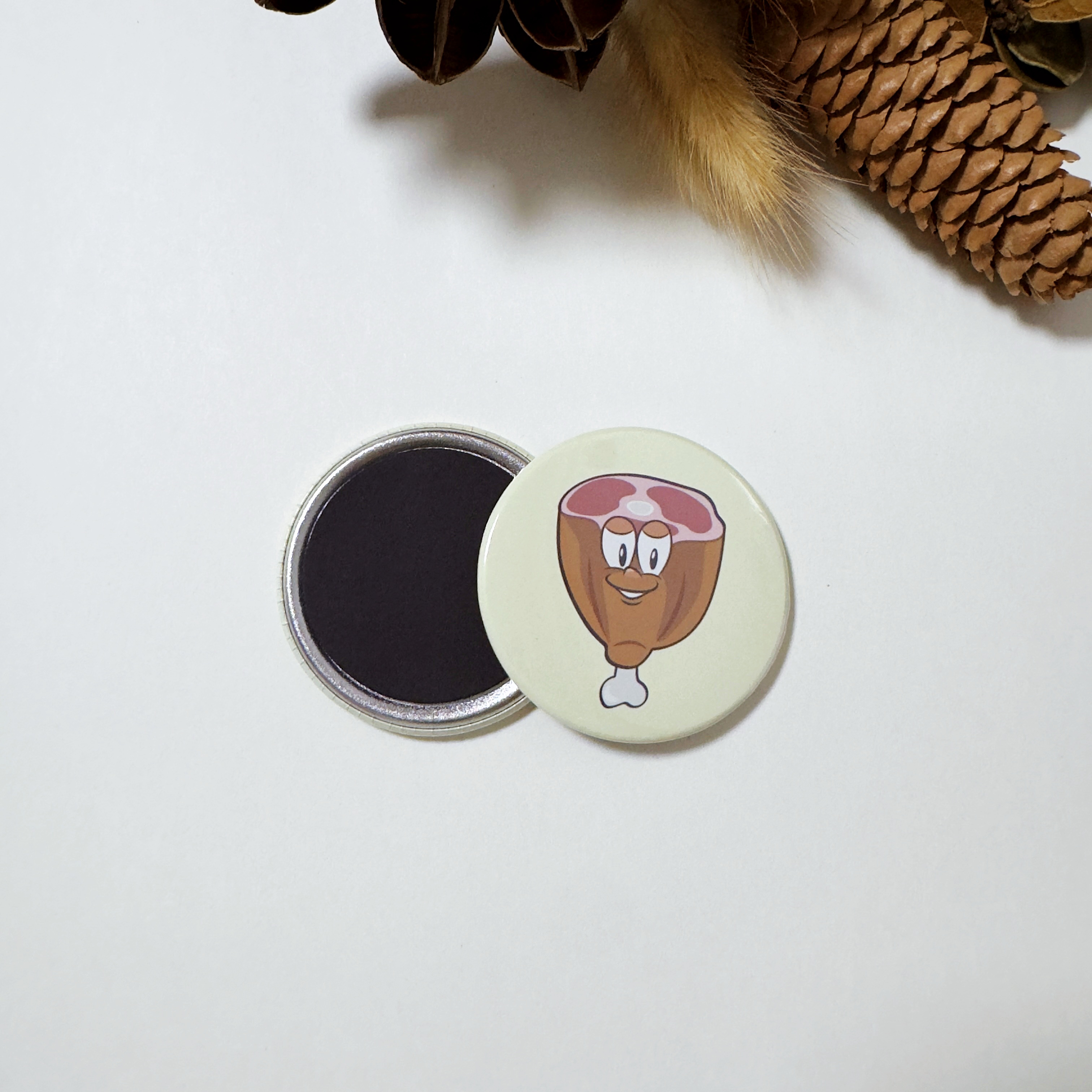 Meat Button Fridge Magnet