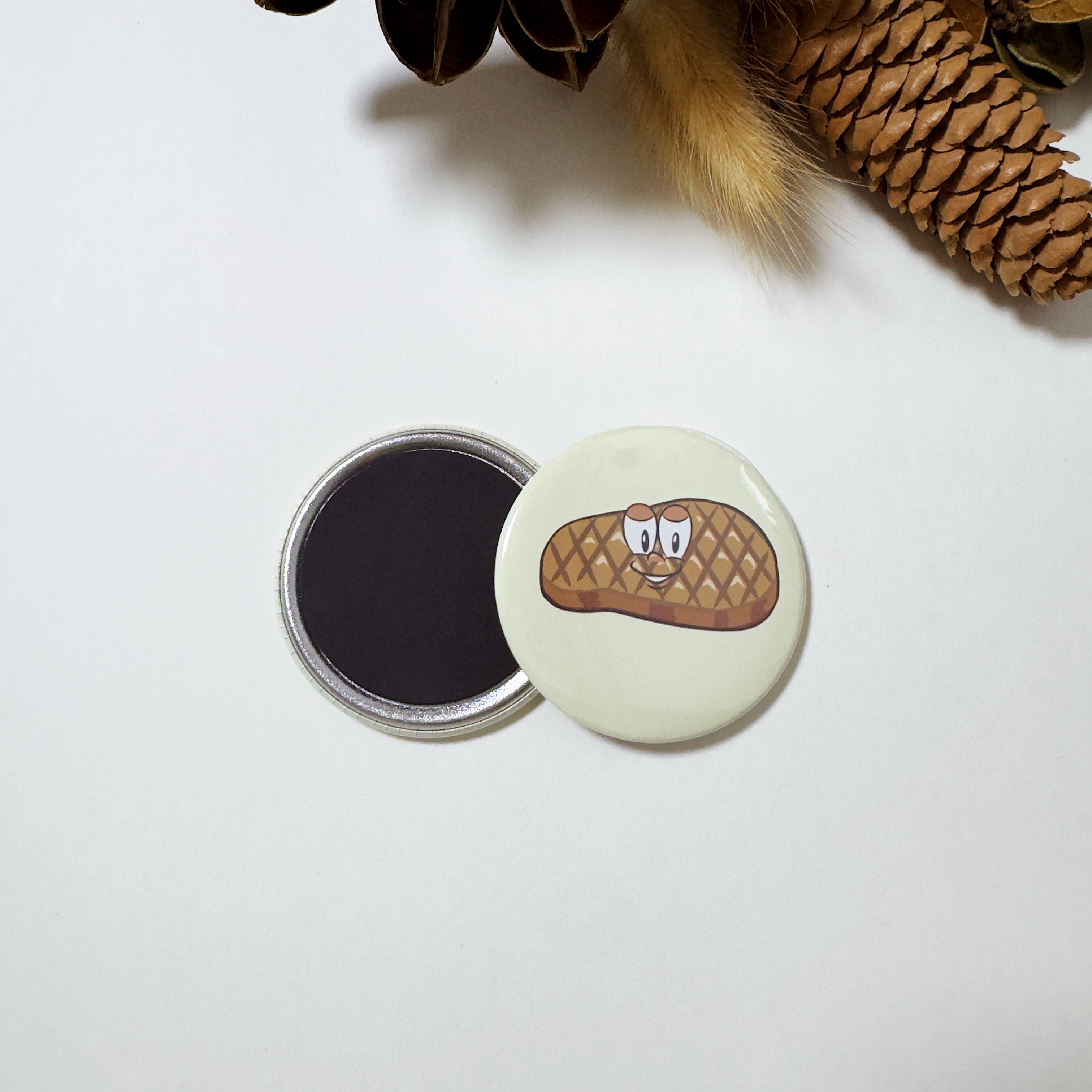 Steak Button Fridge Magnet