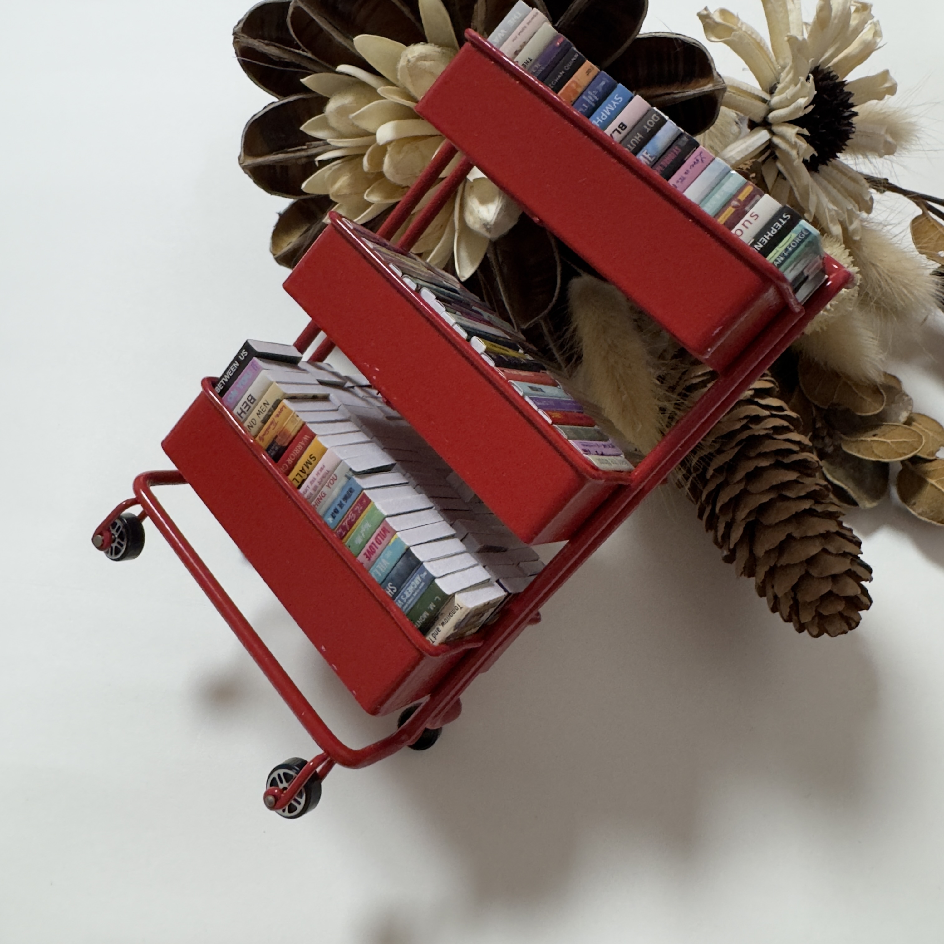 Mini Book Cart&Mini Books
