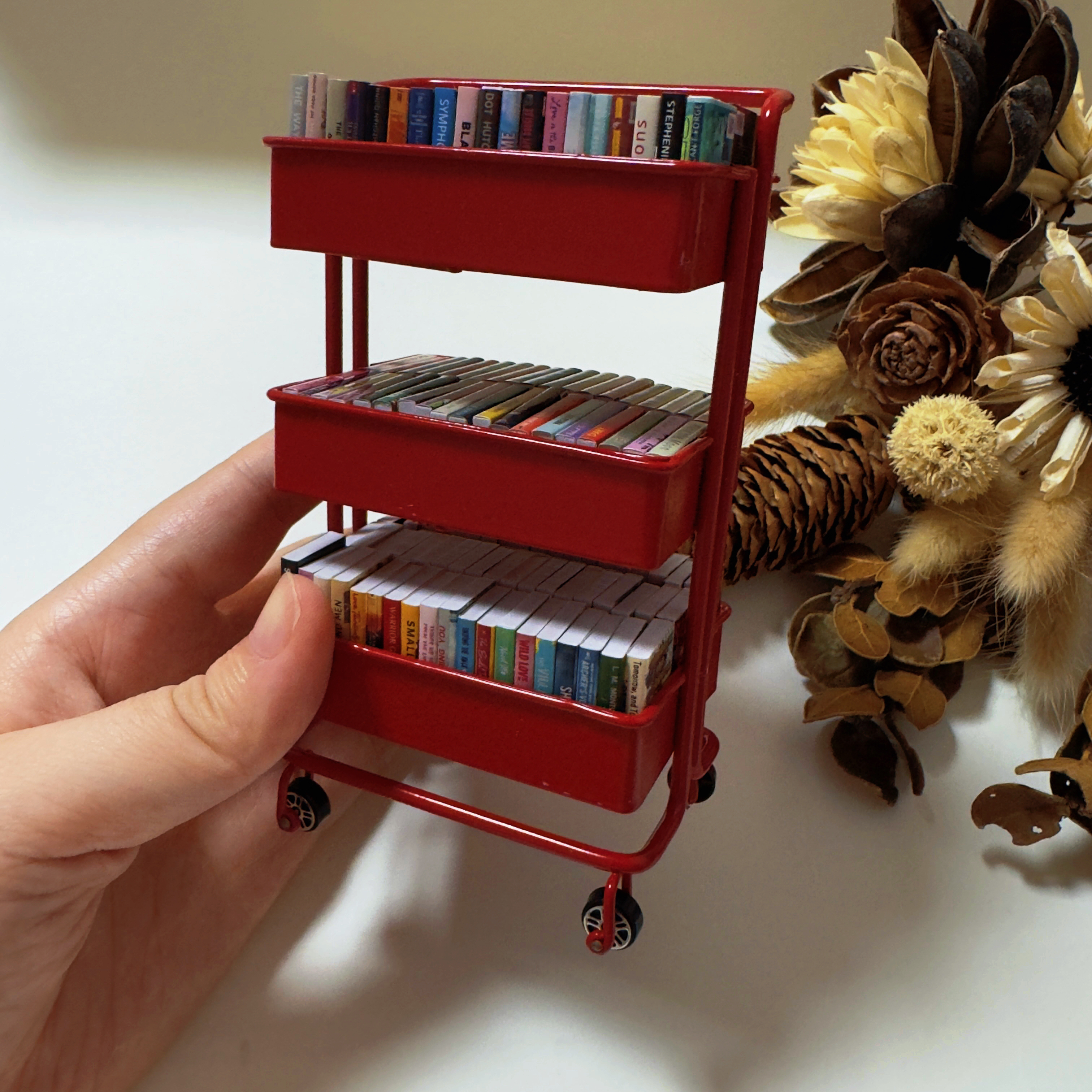 Mini Book Cart&Mini Books