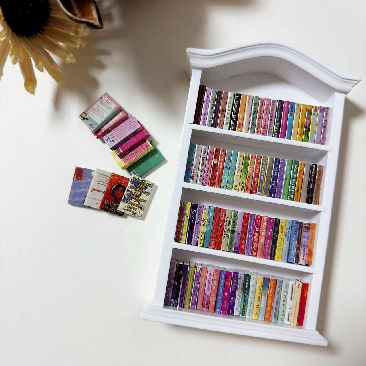 Mini Bookshelf Comes With 90 Mini Books