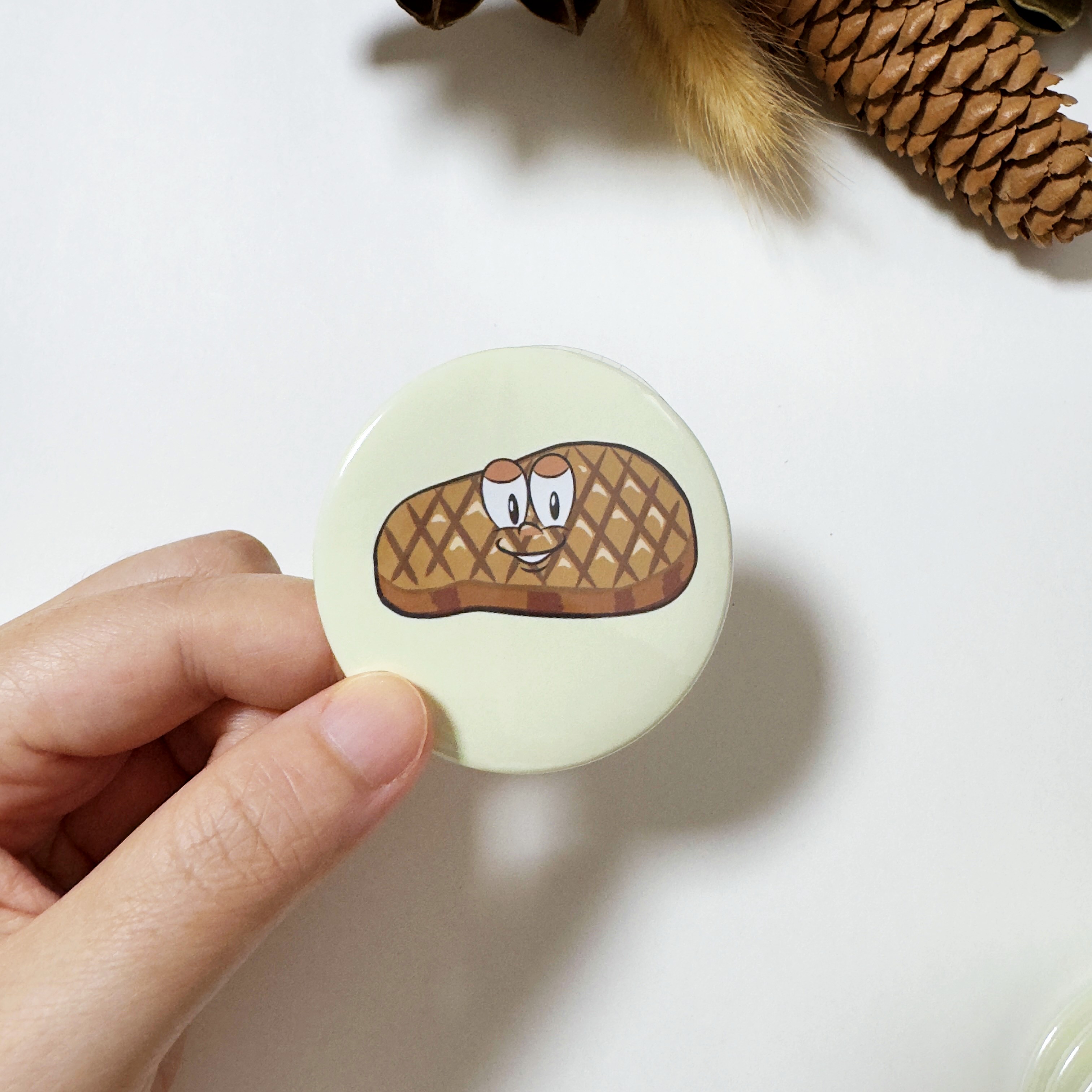 Steak Button Fridge Magnet