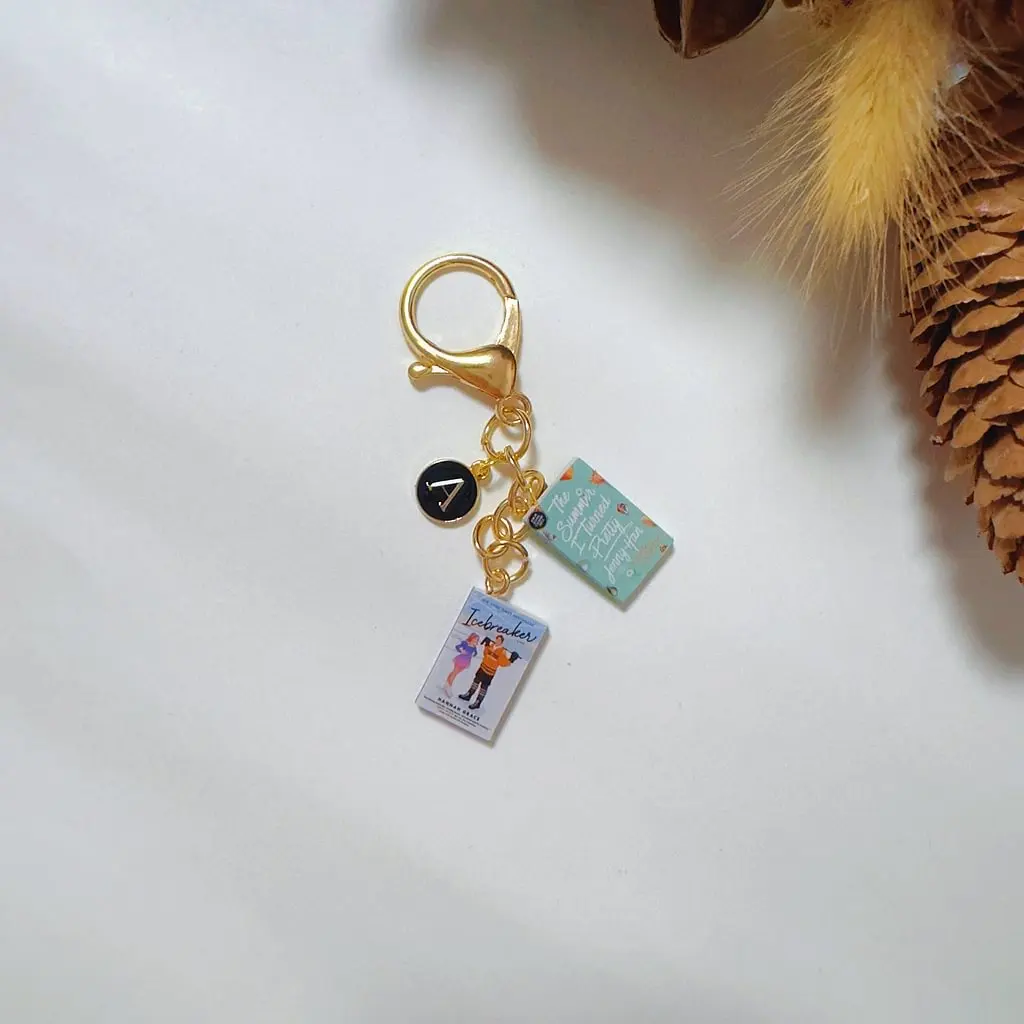 Handmade Mini Book Keychain