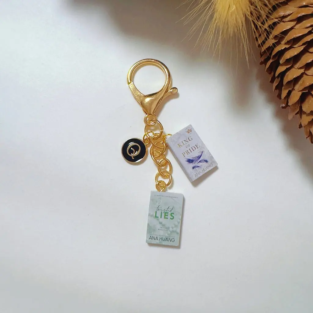 Handmade Mini Book Keychain