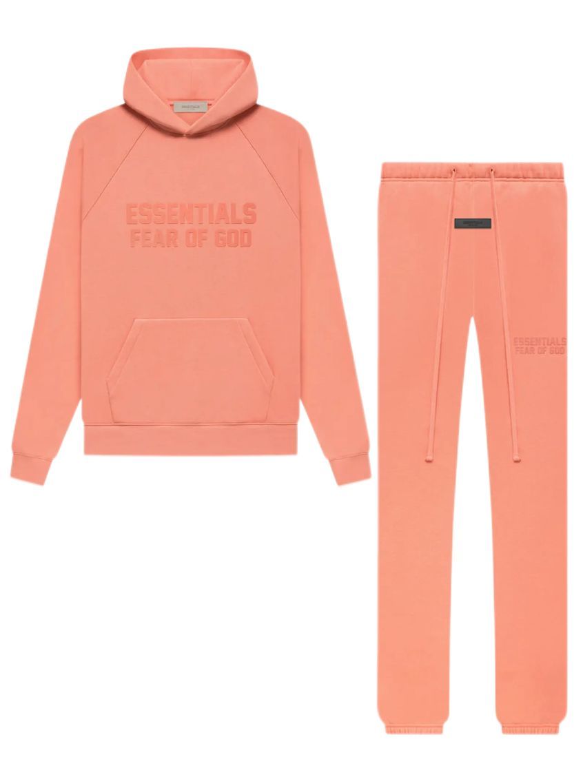 Combo-Hoodie&Pants/Coral/Red