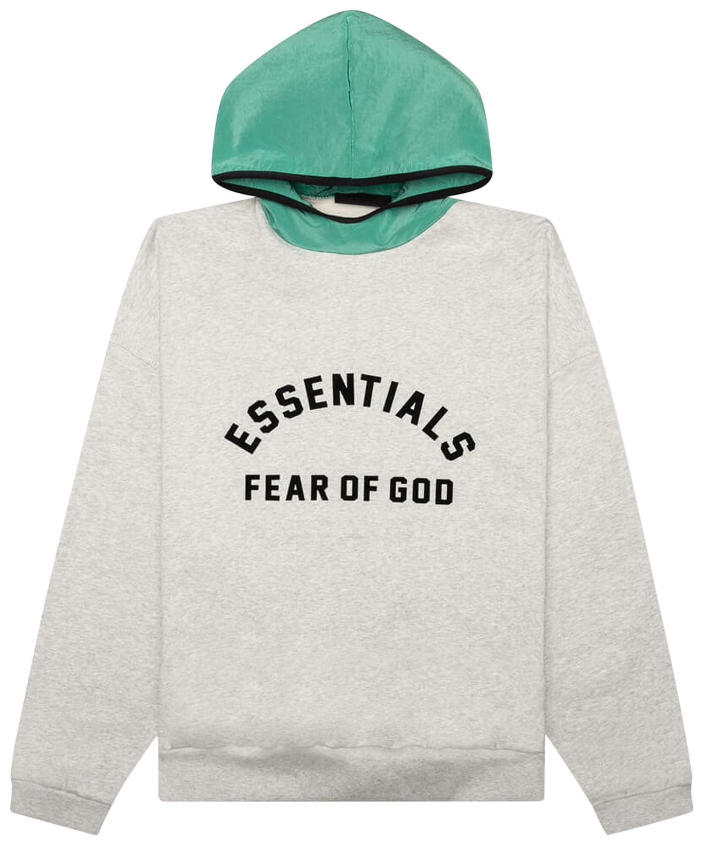 Hoodie Light Heather Grey/Mint Leaf/SS24