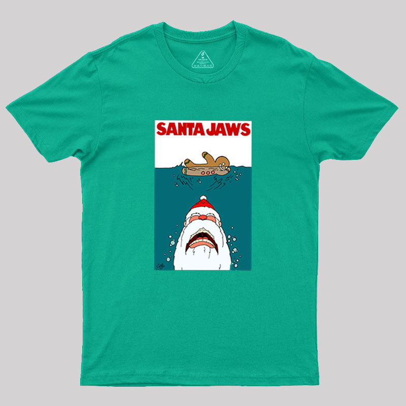Santa Jaws Geek T-Shirt