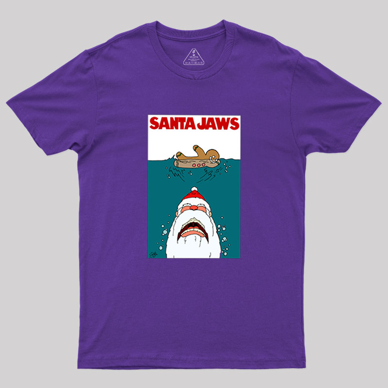 Santa Jaws Geek T-Shirt