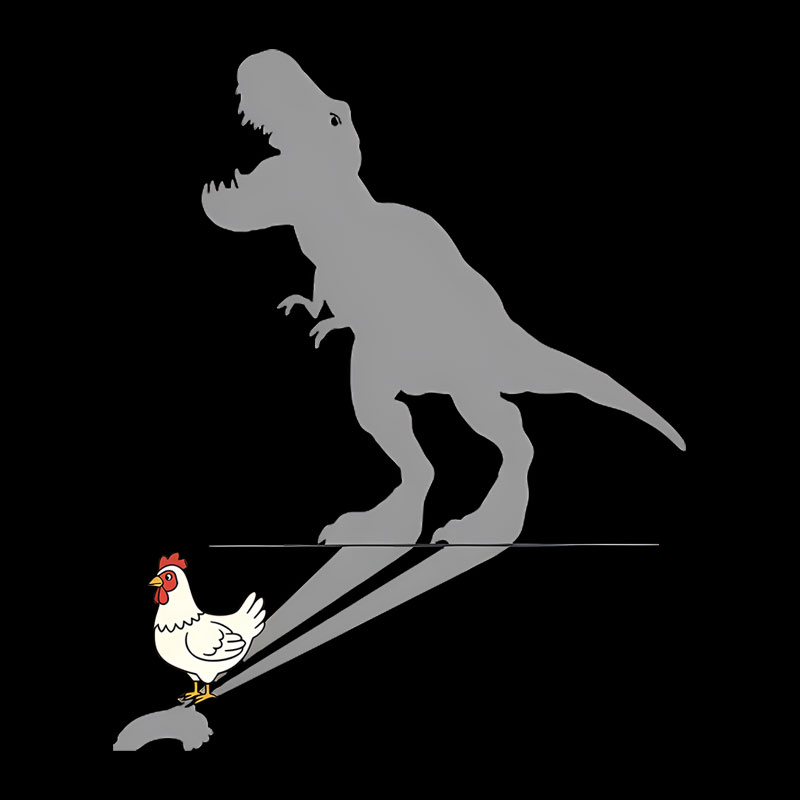 T-Rex Shadow Geek T-Shirt