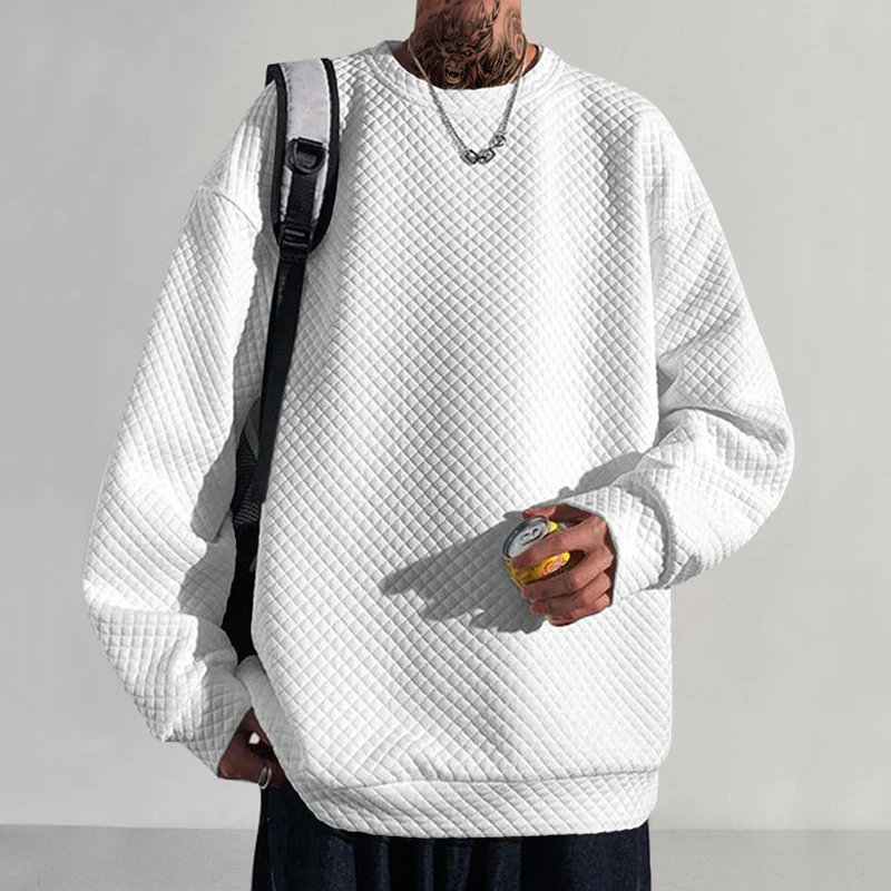 Men's small round-neck pullover