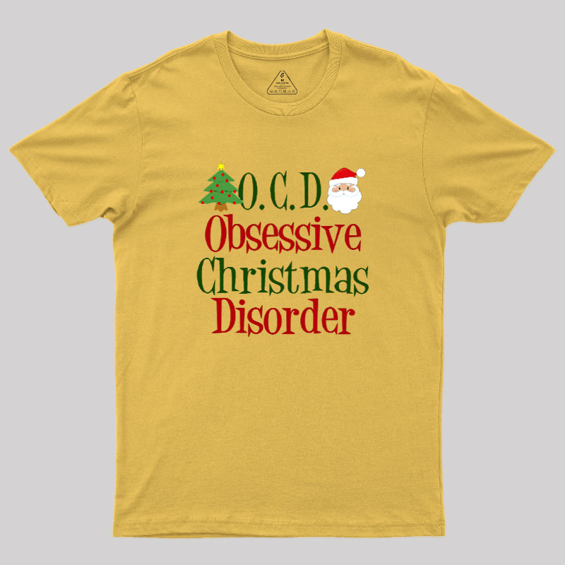 Cute Obsessive Christmas Disorder Geek T-Shirt