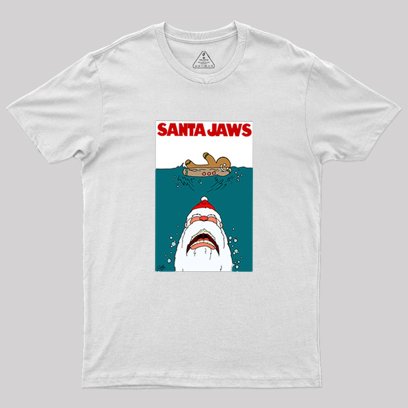 Santa Jaws Geek T-Shirt
