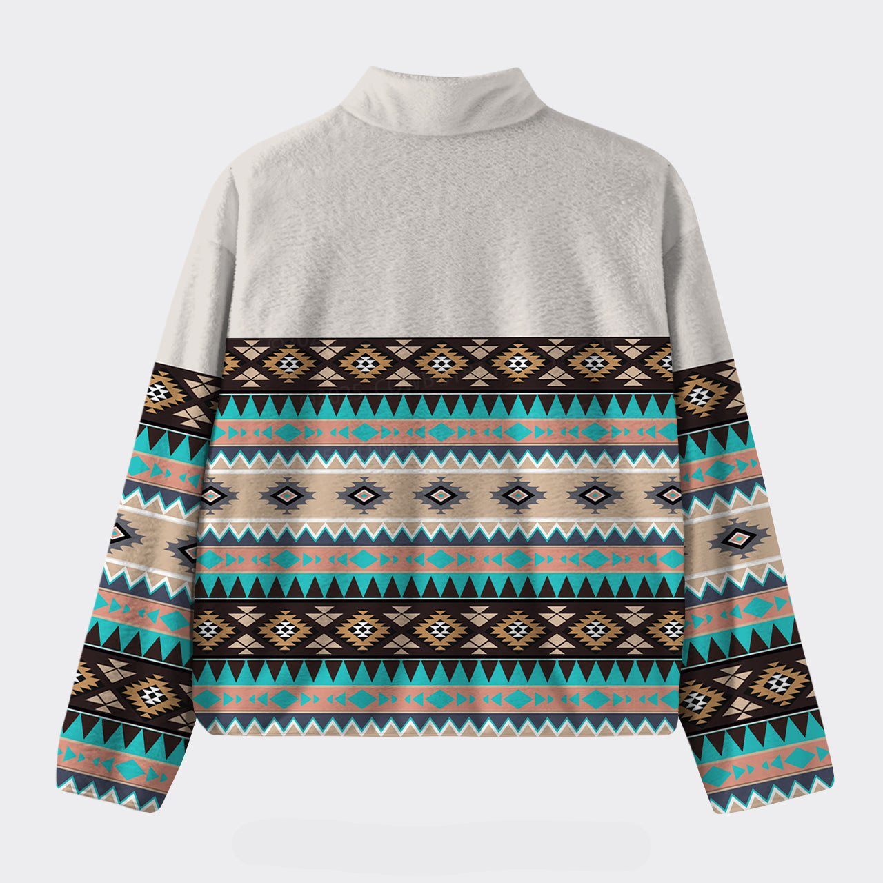 Aztec Pattern Design Fleece Jacket_4
