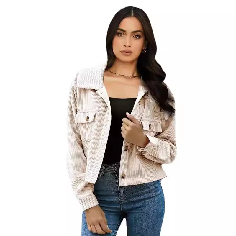 New Top Corduroy Cardigan Jacket For Women