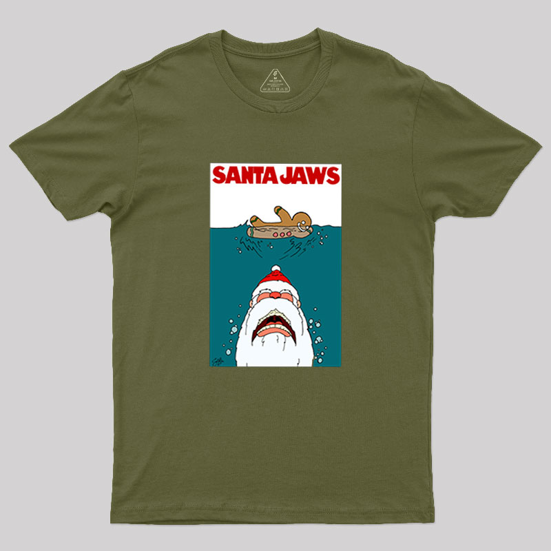 Santa Jaws Geek T-Shirt