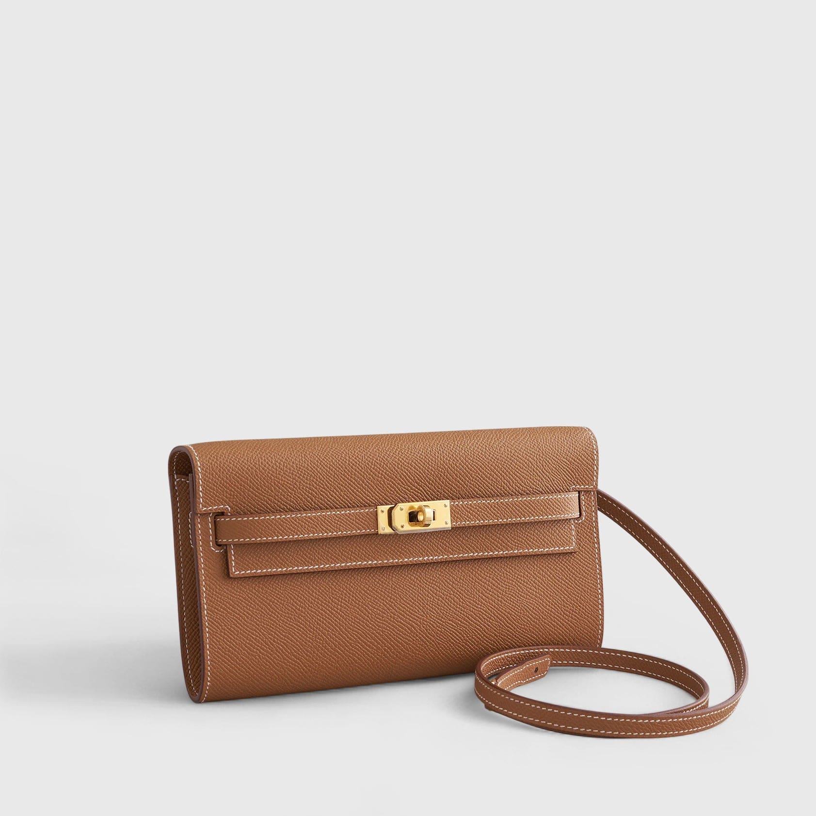 HERMES Kelly To Go Epsom Gold Gold Hardware