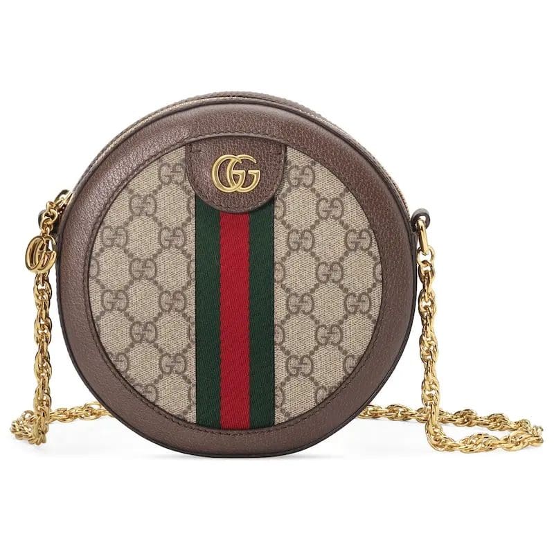 GUCCI OPHIDIA MINI GG ROUND SHOULDER BAG