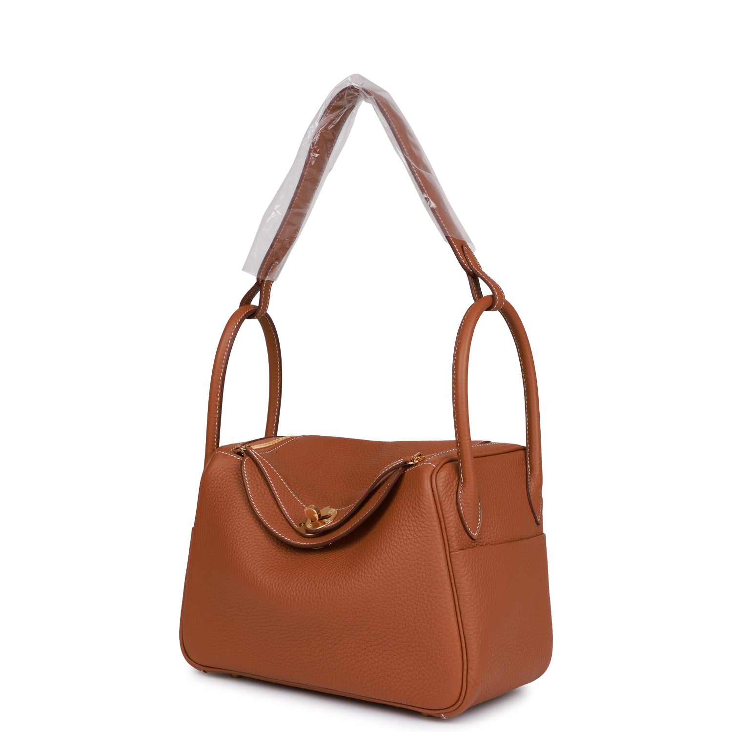 HERMES Lindy 26 Gold Clemence Gold Hardware