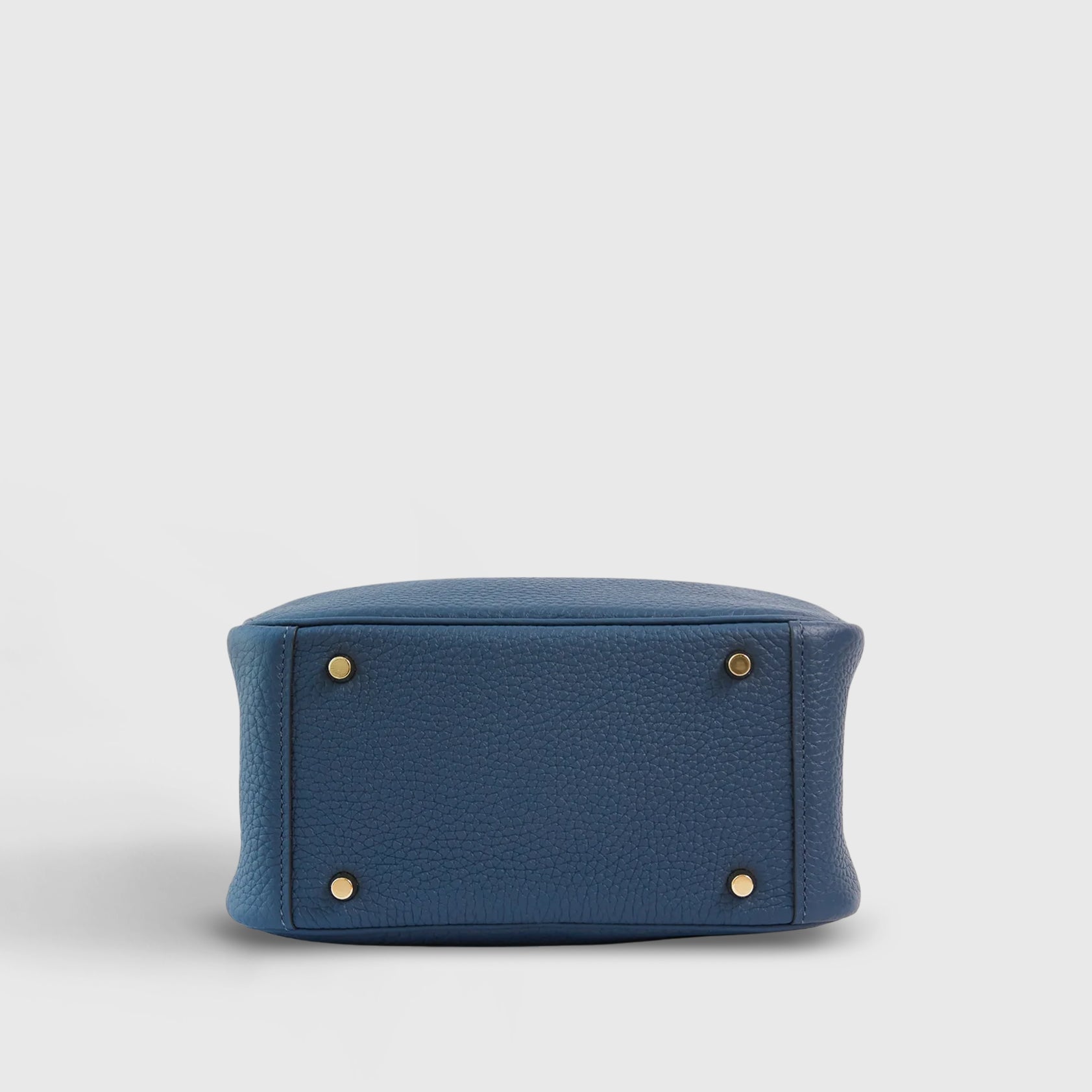 HERMES Lindy 20 Clemence Blue de Prusse Gold Hardware