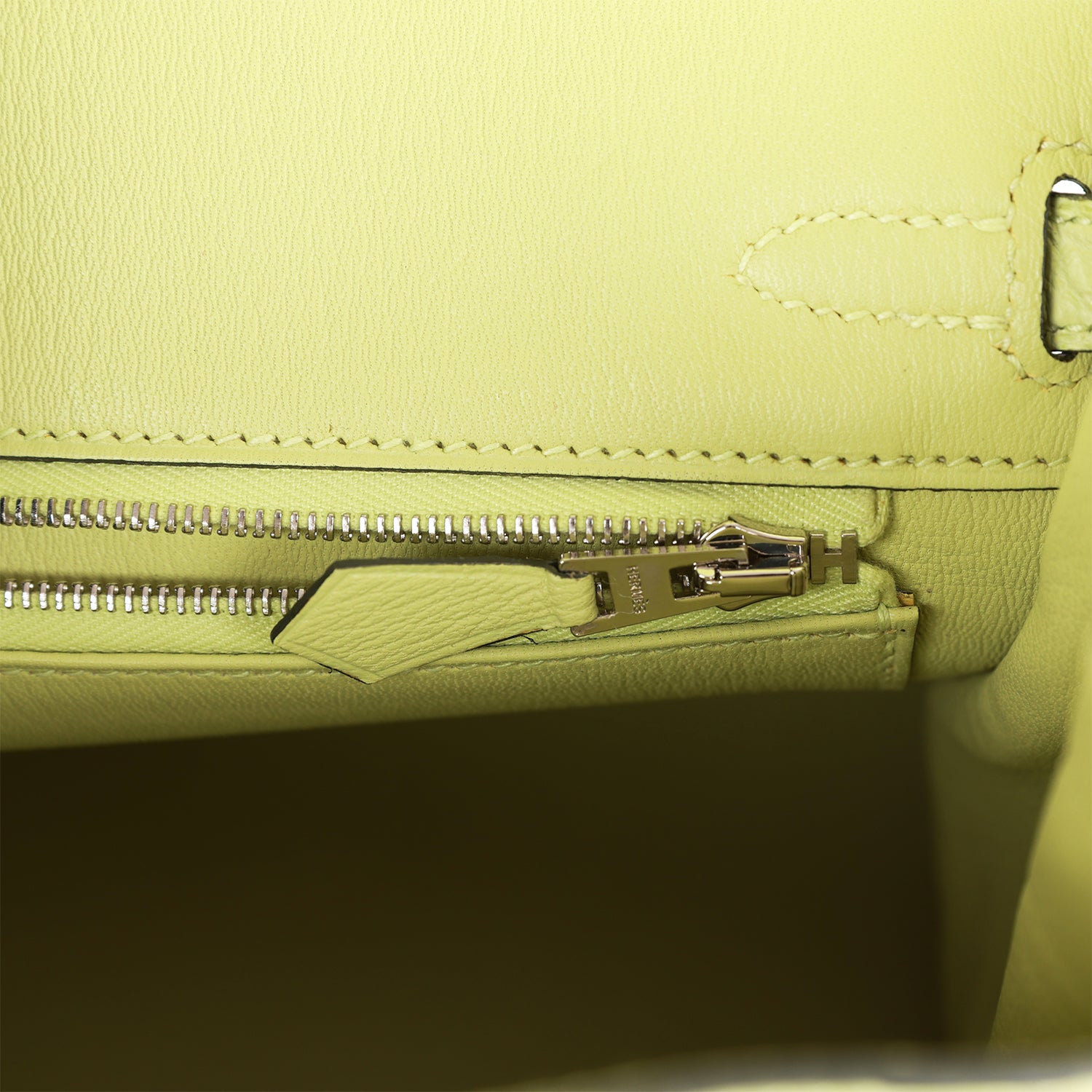 HERMES Birkin 25 Jaune Bourgeon Matte Alligator Palladium Hardware