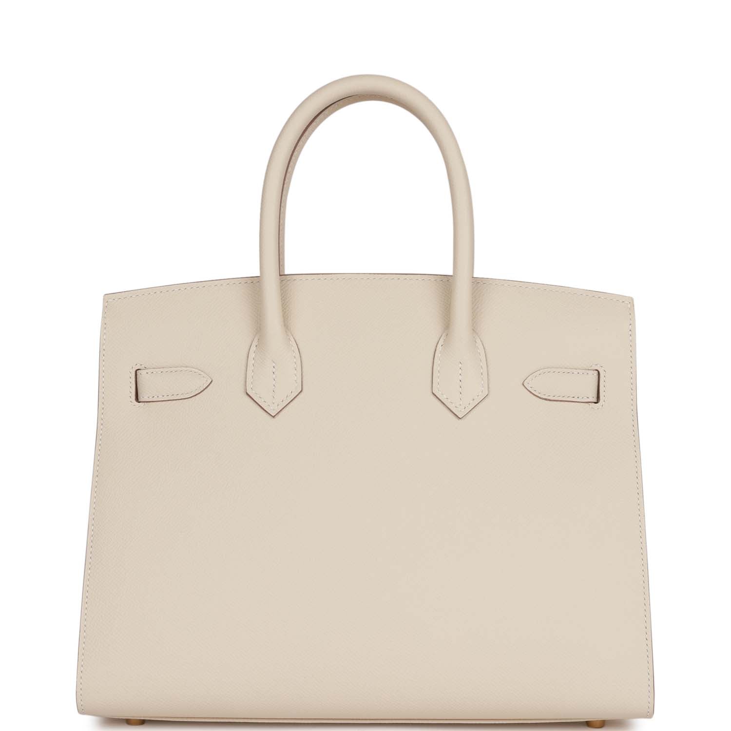 HERMES Birkin Sellier 30 Craie Epsom Gold Hardware