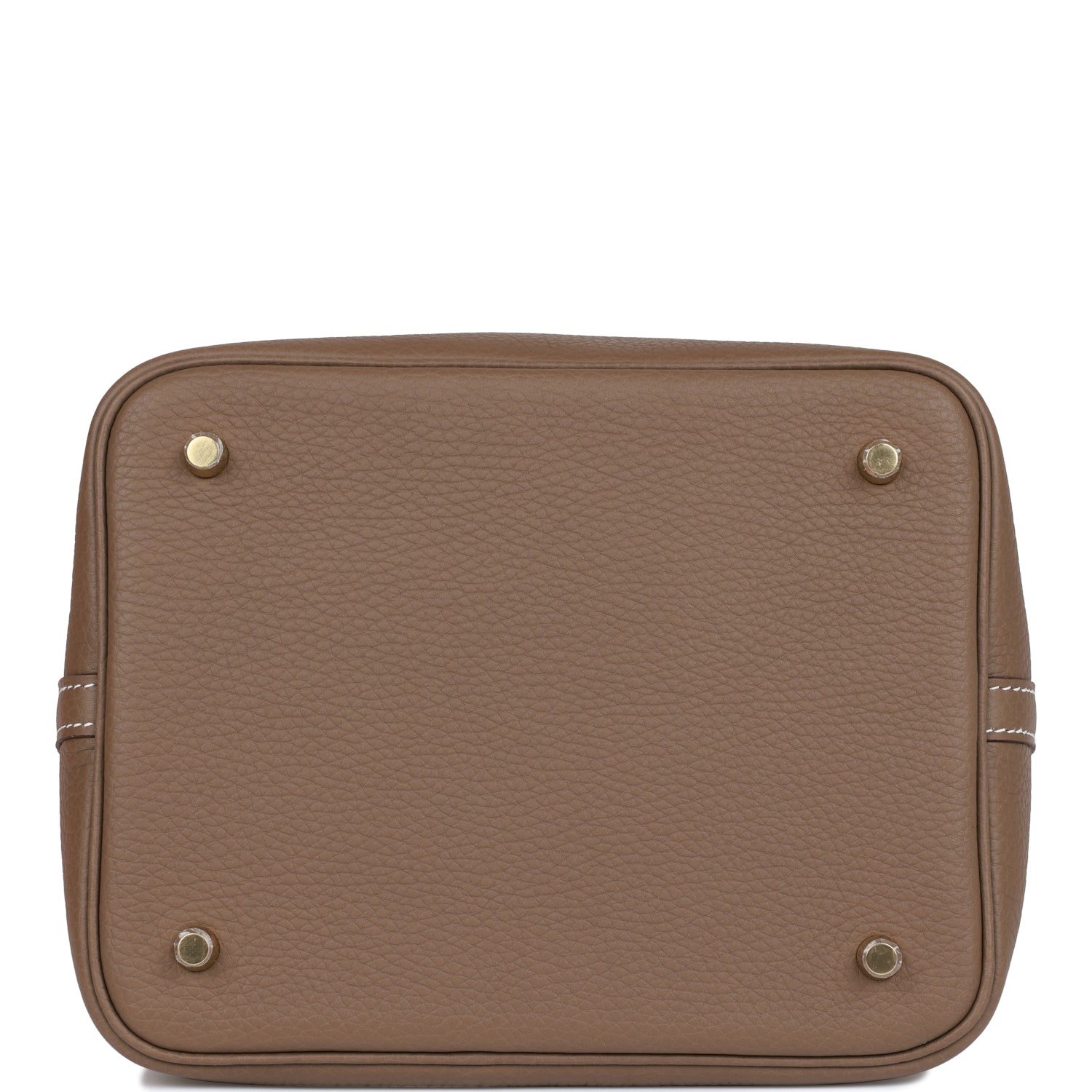 HERMES Picotin Lock 22 Etoupe Clemence Gold Hardware