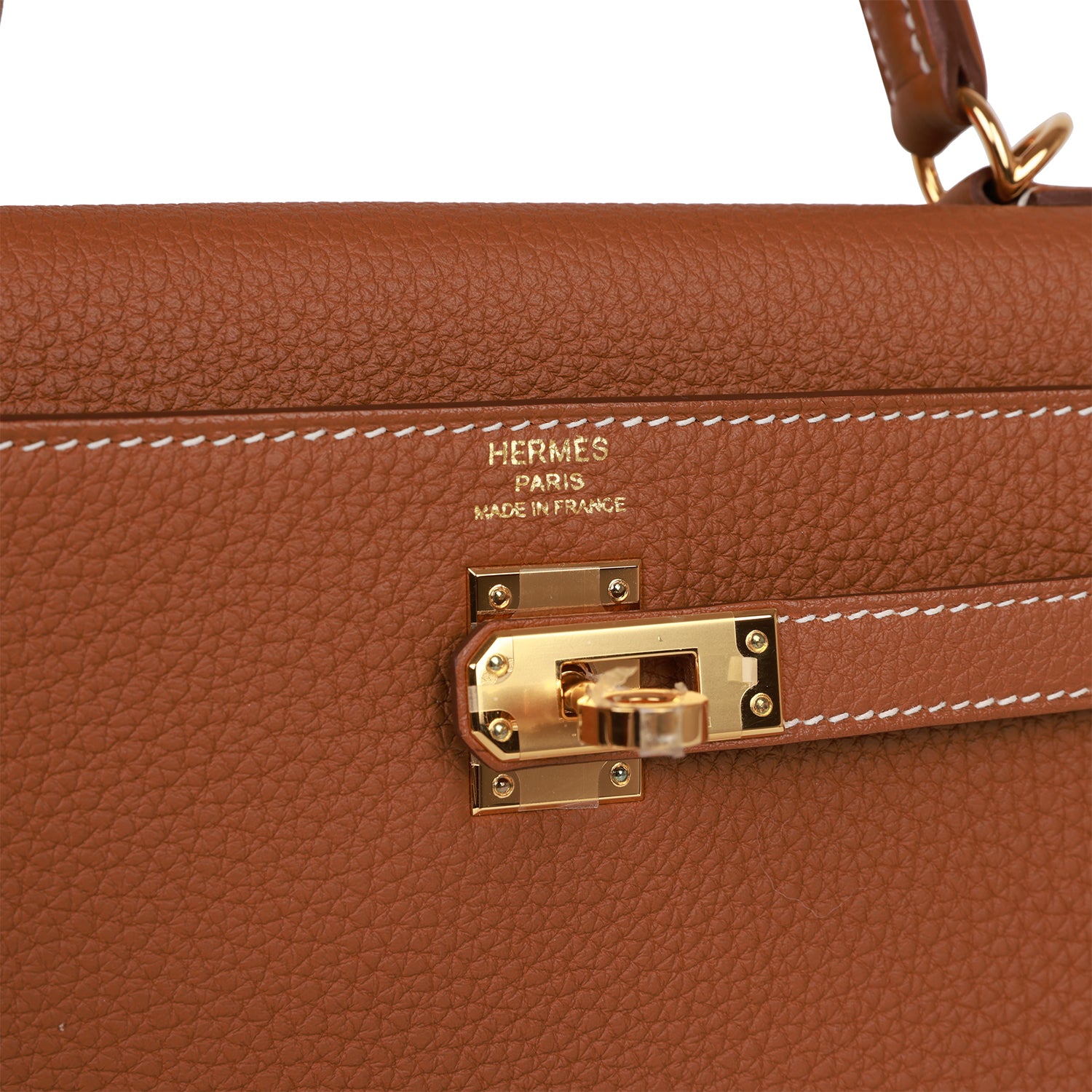 HERMES Kelly Retourne 25 Gold Togo Gold Hardware