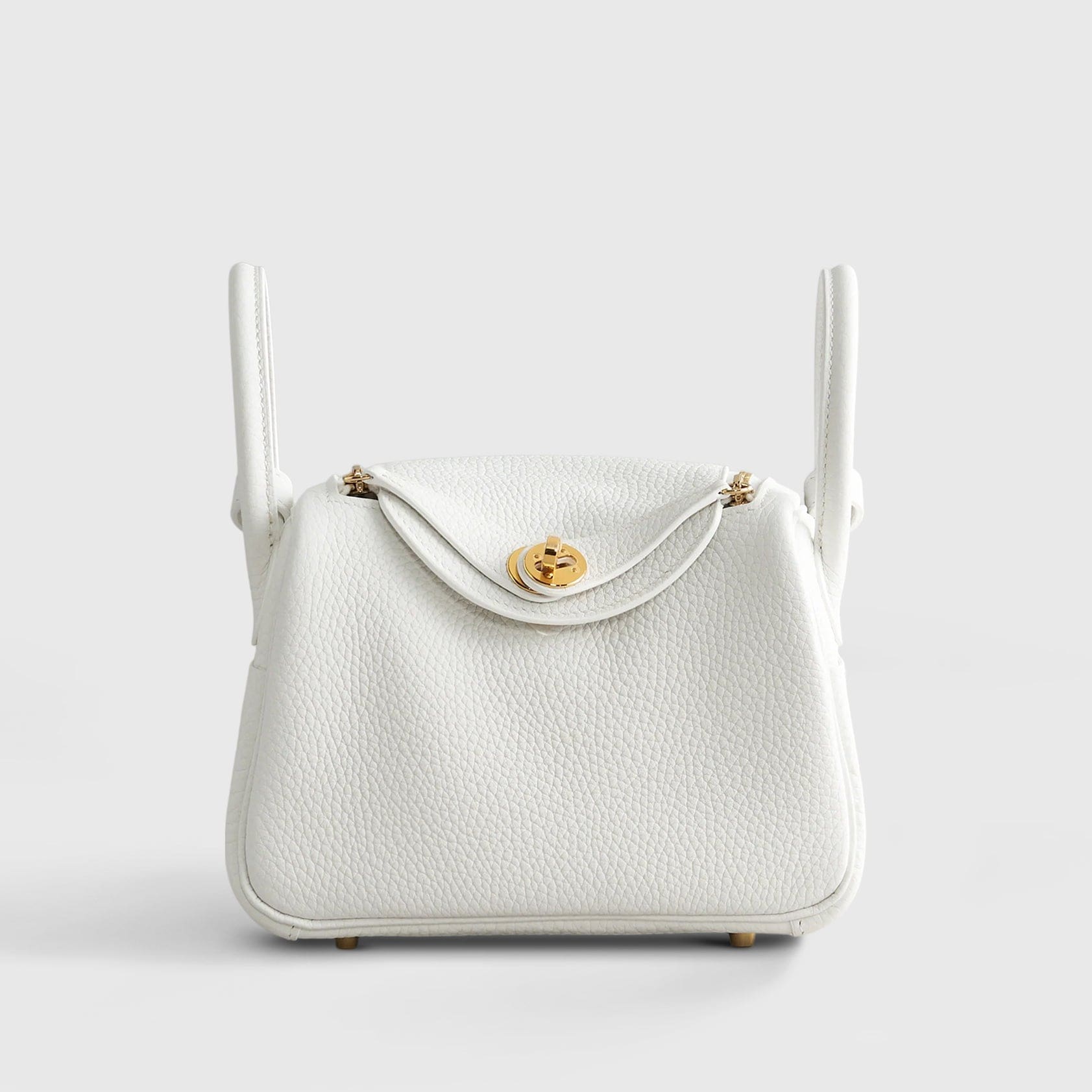 HERMES Lindy 20 Calfskin New White Gold Hardware