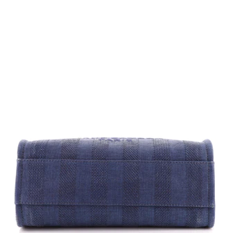 CHANEL Deauville Tote Striped Raffia Small