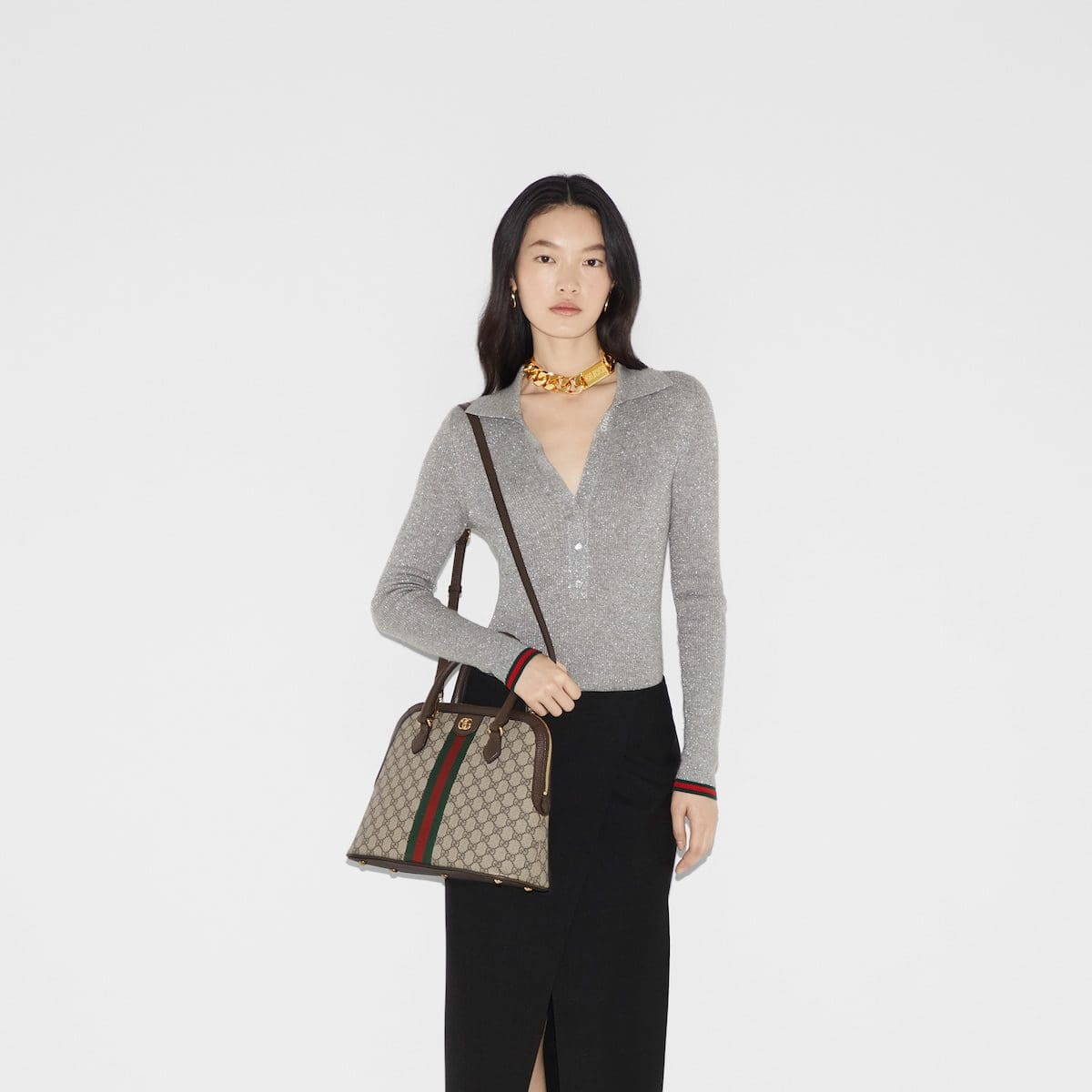 GUCCI OPHIDIA MEDIUM TOP HANDLE BAG