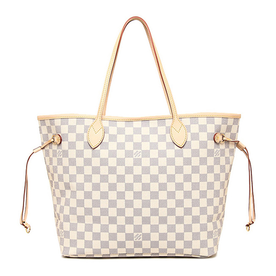 LOUIS VUITTON N51108 Neverfull GM Shoulder Bag Damier Azur Canvas